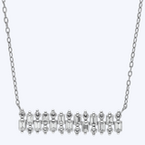 Lola Mixed Shape Diamond Bar Necklace