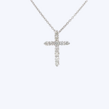 Lizzy Cross Diamond Necklace
