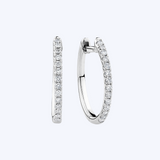 Lyndy 15mm Diamond Hoop Earrings