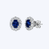 Skylight Sapphire and Diamond Studs