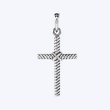 Petite Rope Cross Pendant
