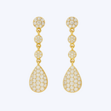 Diamond Pave Teardrop Earrings