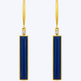 Maris Lapis and Diamond Dangle Earrings