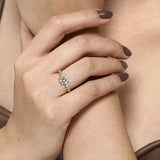 Kim Round Diamond Engagement Ring