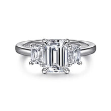 Load image into Gallery viewer, Stephi Emerald Diamond Engagement Ring
