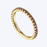 Jeanie Garnet Stacking Ring