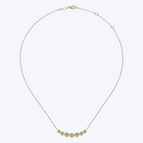 Joelle Diamond Curved Bar Necklace