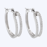 Anima Diamond Pave Hoops