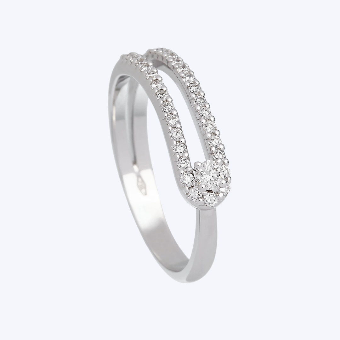 Anima Pave Diamond Ring