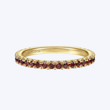 Jeanie Garnet Stacking Ring
