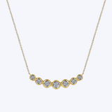 Joelle Diamond Curved Bar Necklace