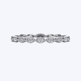 Isabelle Marquise Shape Miligrain Diamond Band