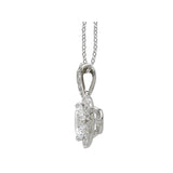 Annie 0.35ctw Diamond Halo Pendant