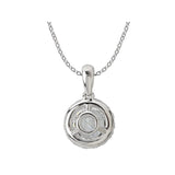 Annie 0.35ctw Diamond Halo Pendant