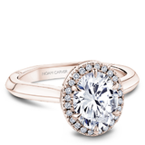 6 Claw Prong Halo Engagement Ring