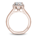 6 Claw Prong Halo Engagement Ring