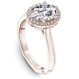 6 Claw Prong Halo Engagement Ring