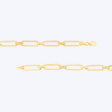 Diamond Accented Paper Clip Chain