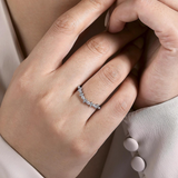 Curved Diamond Anniversary Band