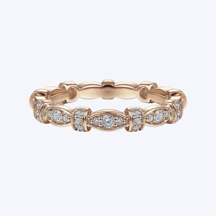 Geometric Stackable Diamond Ring