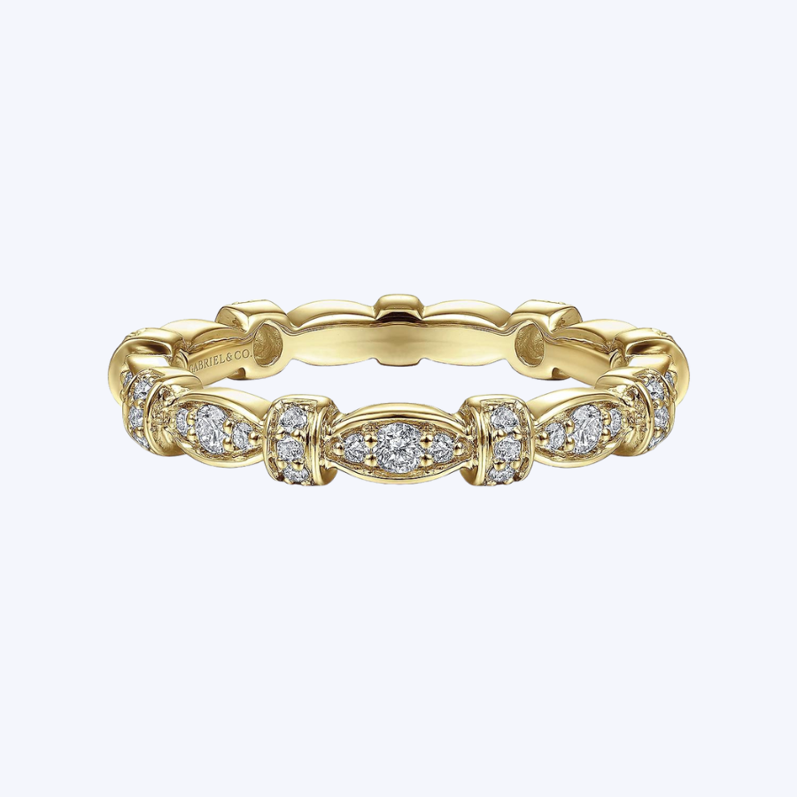 Geometric Stackable Diamond Ring