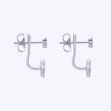 Peek-A-Boo Circle Diamond Earrings