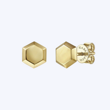 Load image into Gallery viewer, Hexagon Stud Earrings

