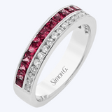Ruby & Diamond Layered Band