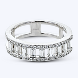 Baguette & Diamond Band
