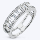 Baguette & Diamond Band