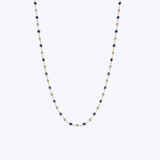 Blue Sapphire & Diamond Eyeglass Chain