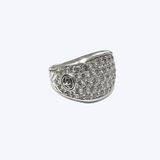 David Yurman Three Sided Diamond Dome-Style Ring