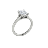 Solitaire Emerald Cut Engagement Ring