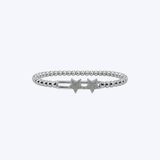 Hulchi Belluni 18K Gold Diamond Star Stretch Bracelet