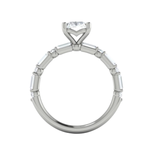 Daring Deco Emerald Cut Engagement Ring