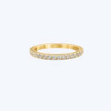 CrownRing 14K Yellow Gold 0.38ctw Diamond Semi-Eternity Band - 4
