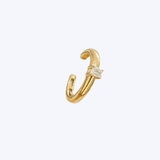 Emerald-Cut Diamond Ear Cuff
