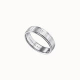Gabriel & Co Jace 6mm Men's Wedding Band with Vertical Etching