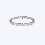 15.41ctw Alternating Crown of Light & Baguette Diamond Tennis Bracelet