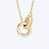 Petite Gold Interlocking Circle Necklace