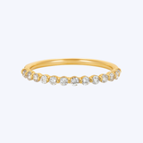 Diamond Shared Prong Semi-Eternity Band