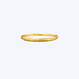 14K Yellow Gold 5mm Vintage Leaf Motif Bangle Bracelet - 4.74gr/6.25" (EST)