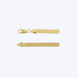 14K Yellow Gold 20" 5mm Herringbone Necklace - 8.56gr (EST)