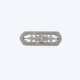 Platinum 4.60ctw Diamond Marquise & Round Brooch - 12.4gr (EST)