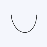 14K Yellow Gold 3mm 49.00ctw Black Diamond Necklace - 24" (MNAK)