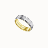 Gabriel & Co Jace 6mm Men's Wedding Band with Vertical Etching
