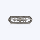 Platinum 4.60ctw Diamond Marquise & Round Brooch - 12.4gr (EST)