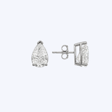 14K Gold 3-Prong Pear Lab-Grown Diamond Studs [Made-To-Order] (VSM)