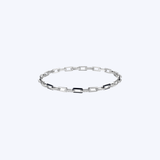 Luvente 14K White Gold Enamel & 0.35ctw Diamond Link Bracelet  - 7.25"