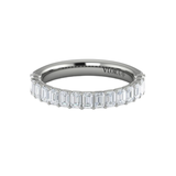 Matching Band for Eterna Oval Engagement Ring with Emerald Cut Band